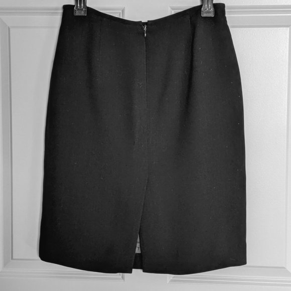 LIZ CLAIBORNE Black Pencil Suit Skirt Size 6P EUC - Picture 3 of 6